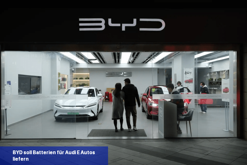 BYD soll Batterien für Audi-E-Autos liefern